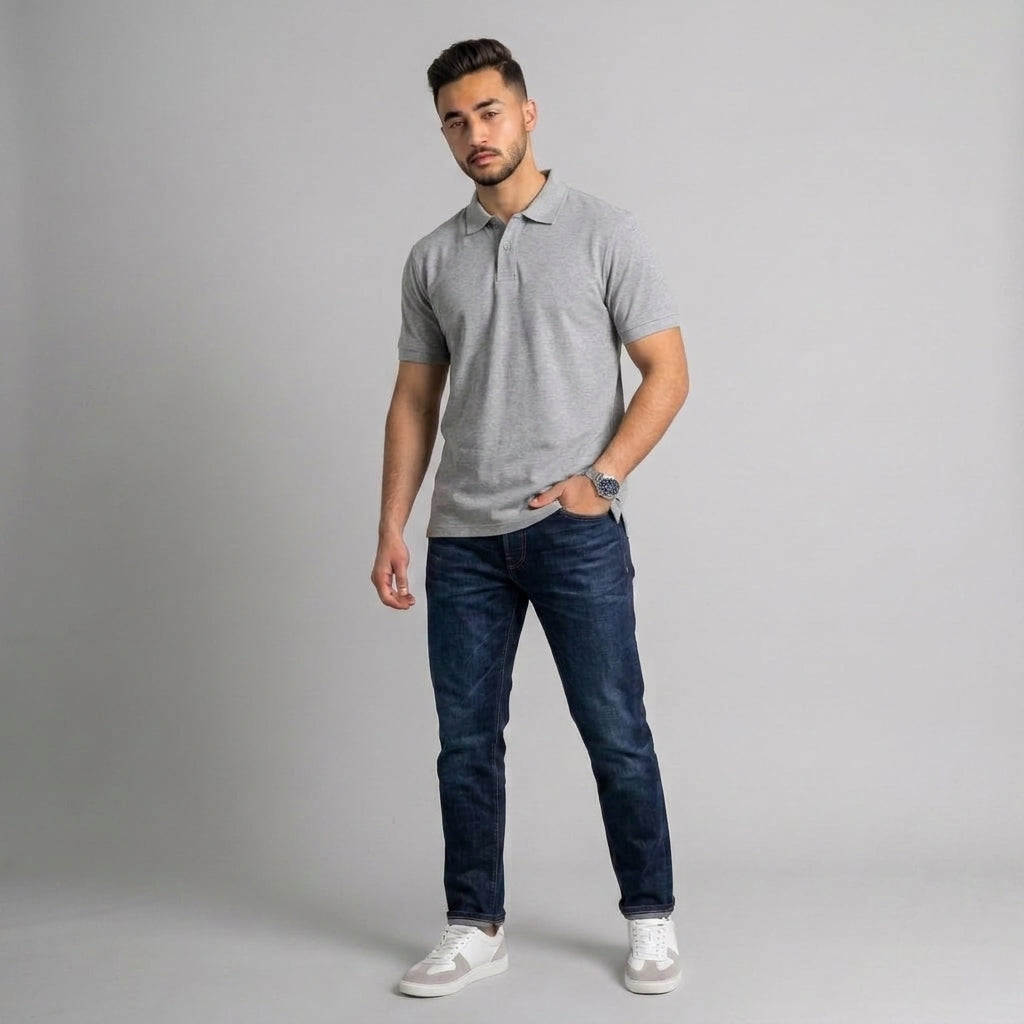 Polo T-shirt Gray