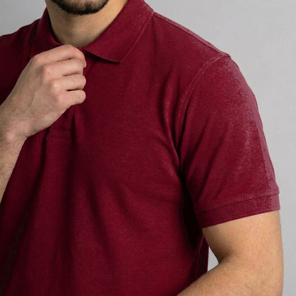 Polo T-Shirt - Burgundy