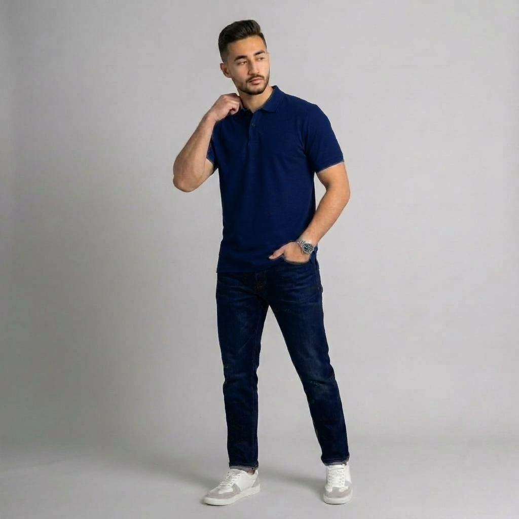 Polo T-shirt Navy Blue