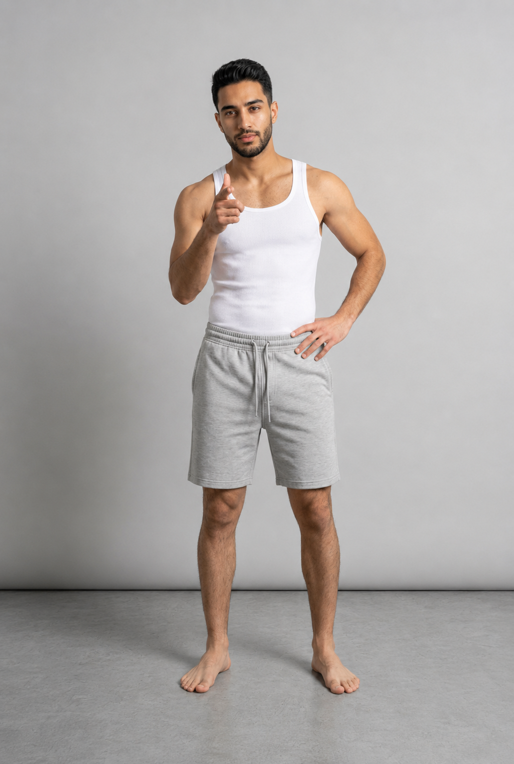 Milton Short Heather Gray