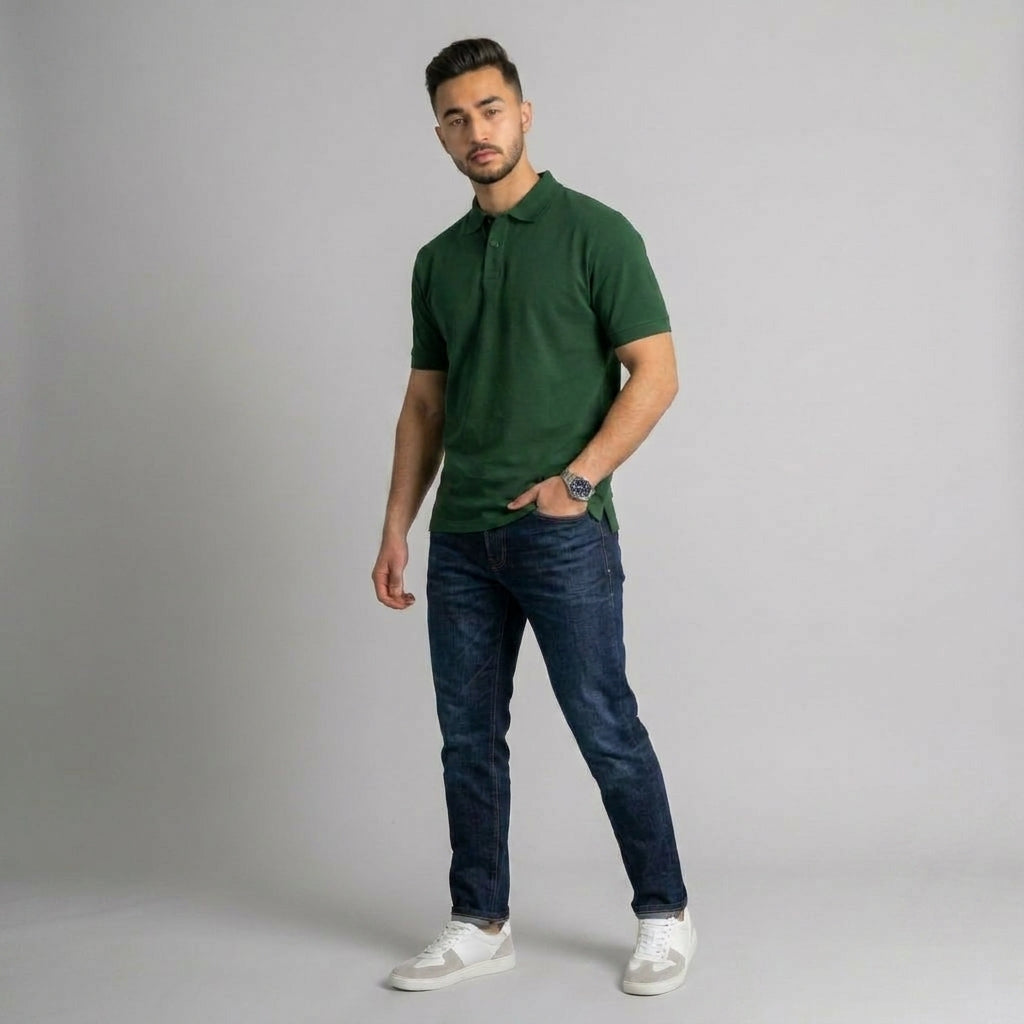 Polo T-shirt Dark Green