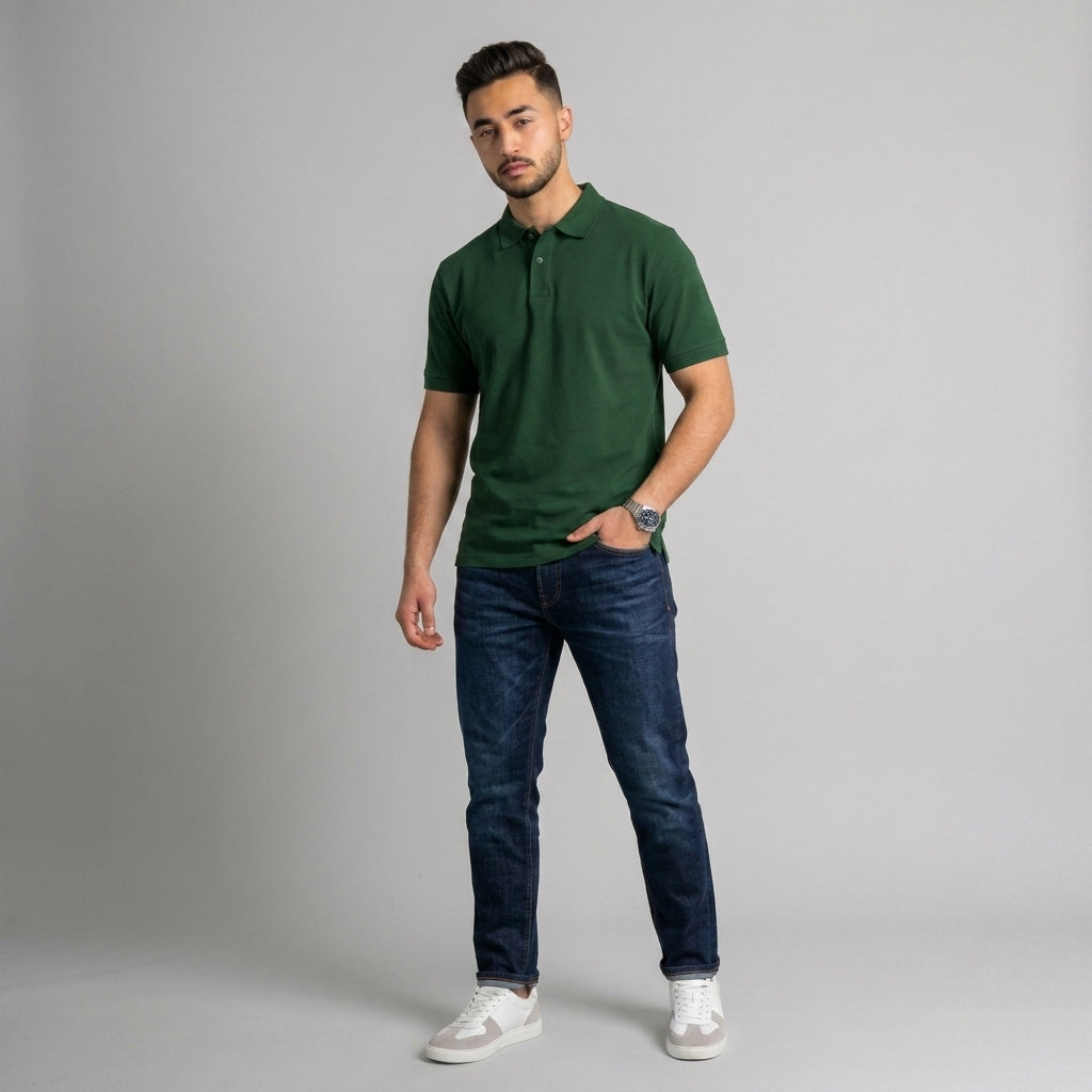 Polo T-shirt Dark Green