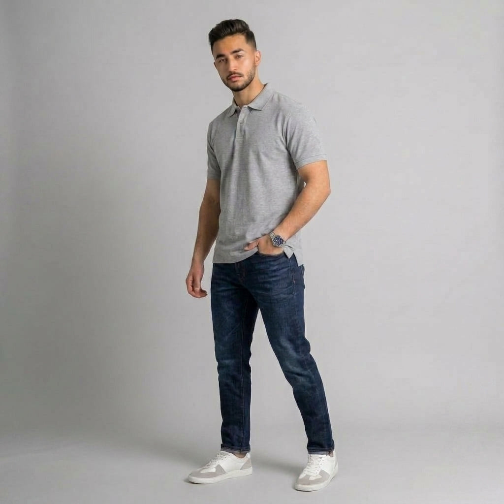 Polo T-shirt Gray