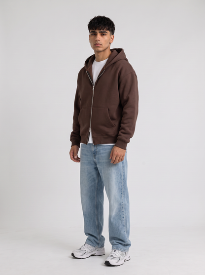 Double Zip Hoodie - Brown - Pulse 30 Degree
