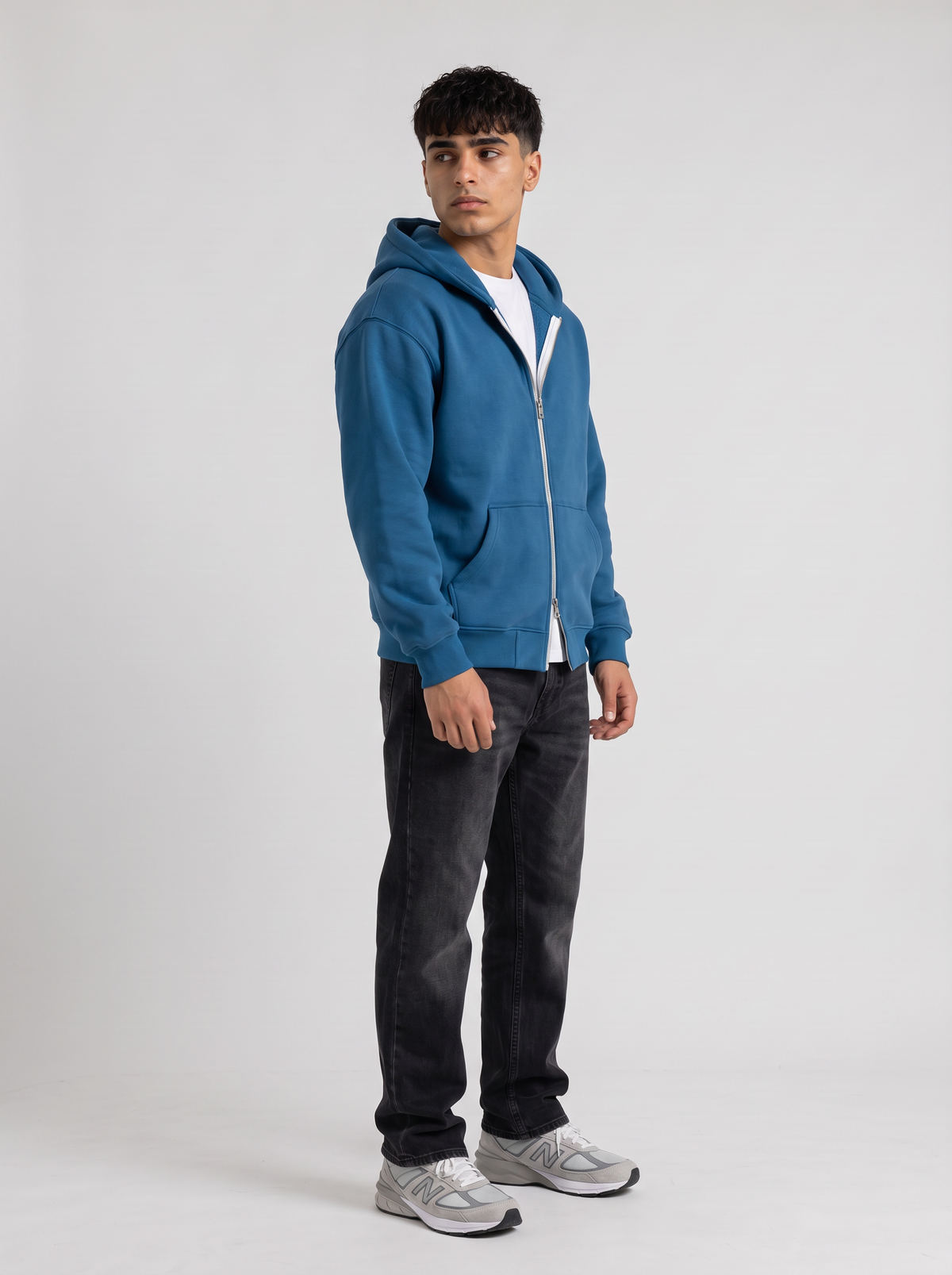 Double Zip Hoodie - Blue - Pulse 30 Degree