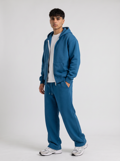 Full Set Double Zip Hoodie - Blue - Pulse Set 30