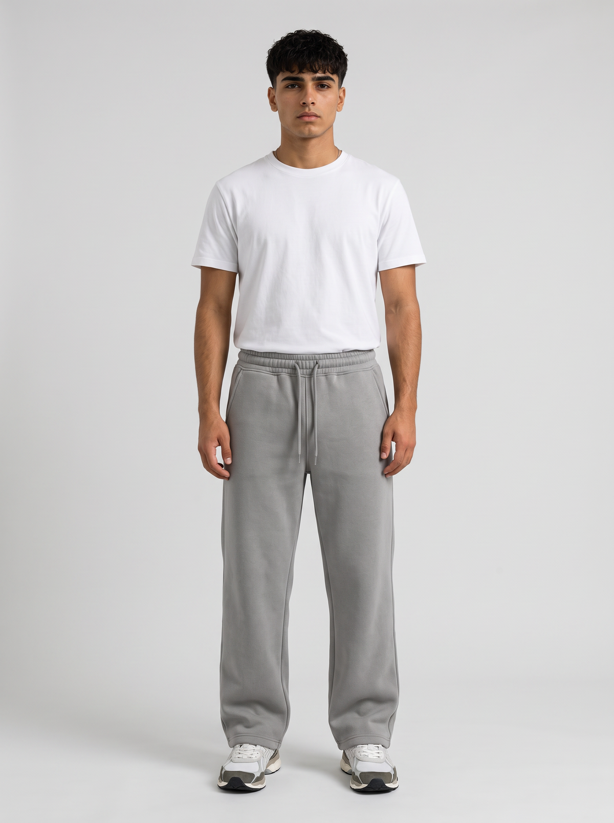 Winter Wide Leg Sweatpants - Grey - Pulse Front Hero