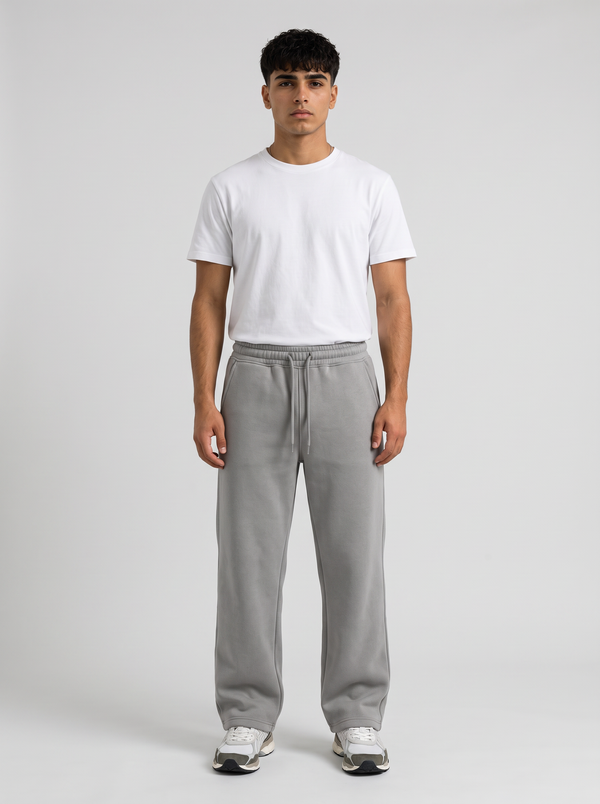 Winter Wide Leg Sweatpants - Grey - Pulse Front Hero