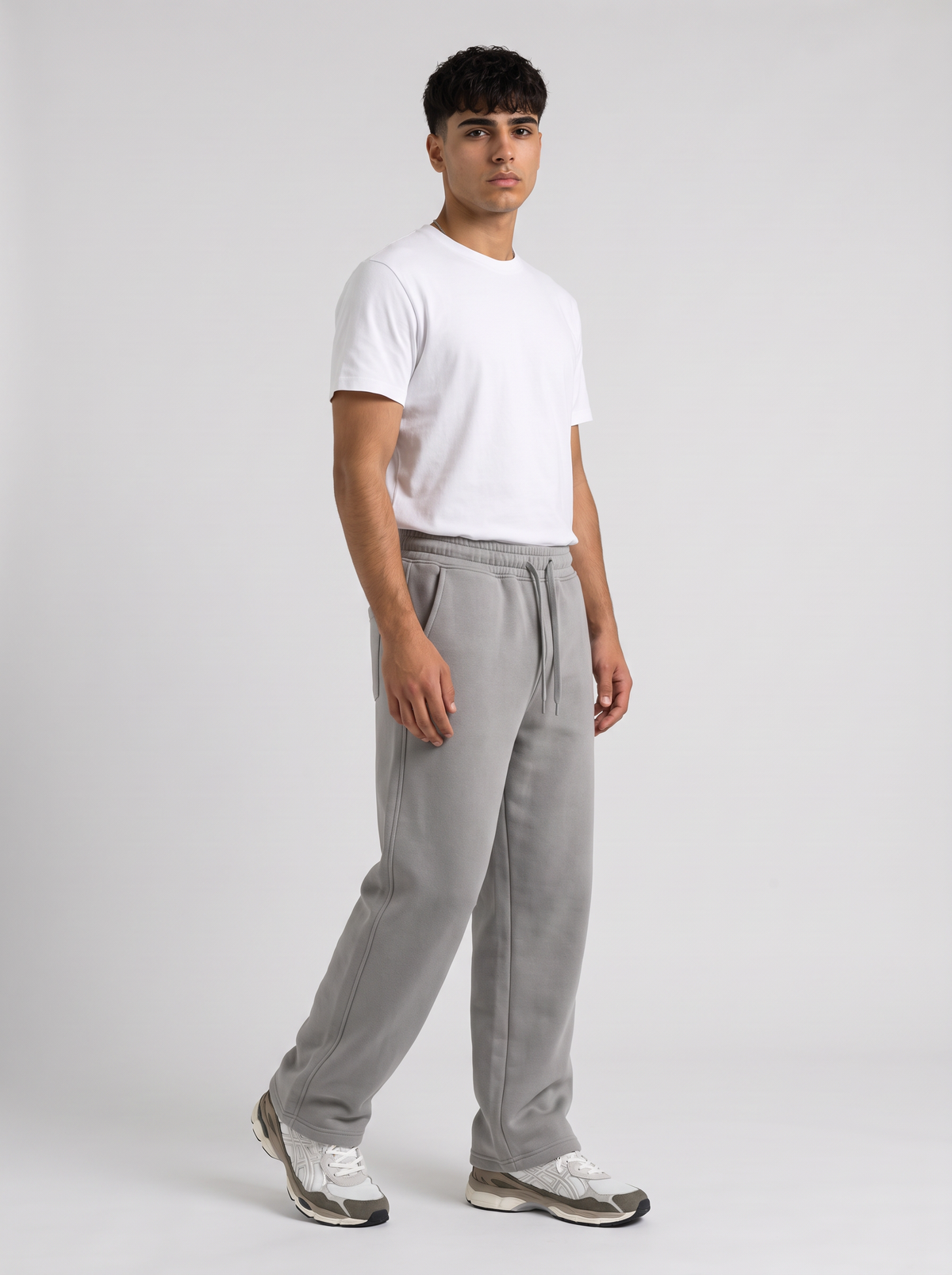 Winter Wide Leg Sweatpants - Grey - Pulse 30 Degree