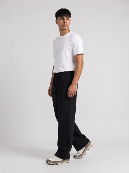 Winter Wide Leg Sweatpants - Black - Pulse 30 Degree