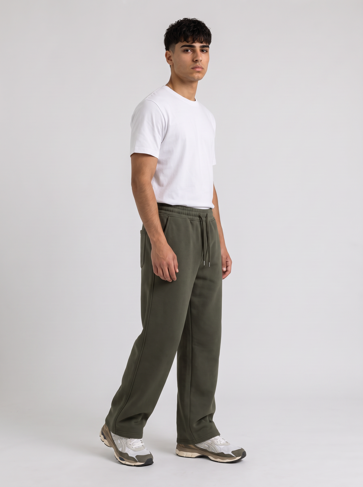 Winter Wide Leg Sweatpants - Olive - Pulse 30 Degree
