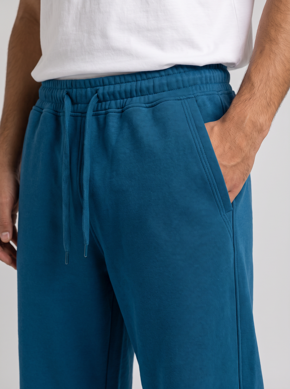 Winter Wide Leg Sweatpants - Blue - Pulse Detail