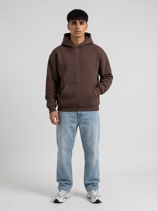 Oversized Hoodie - Brown - Pulse Front Hero