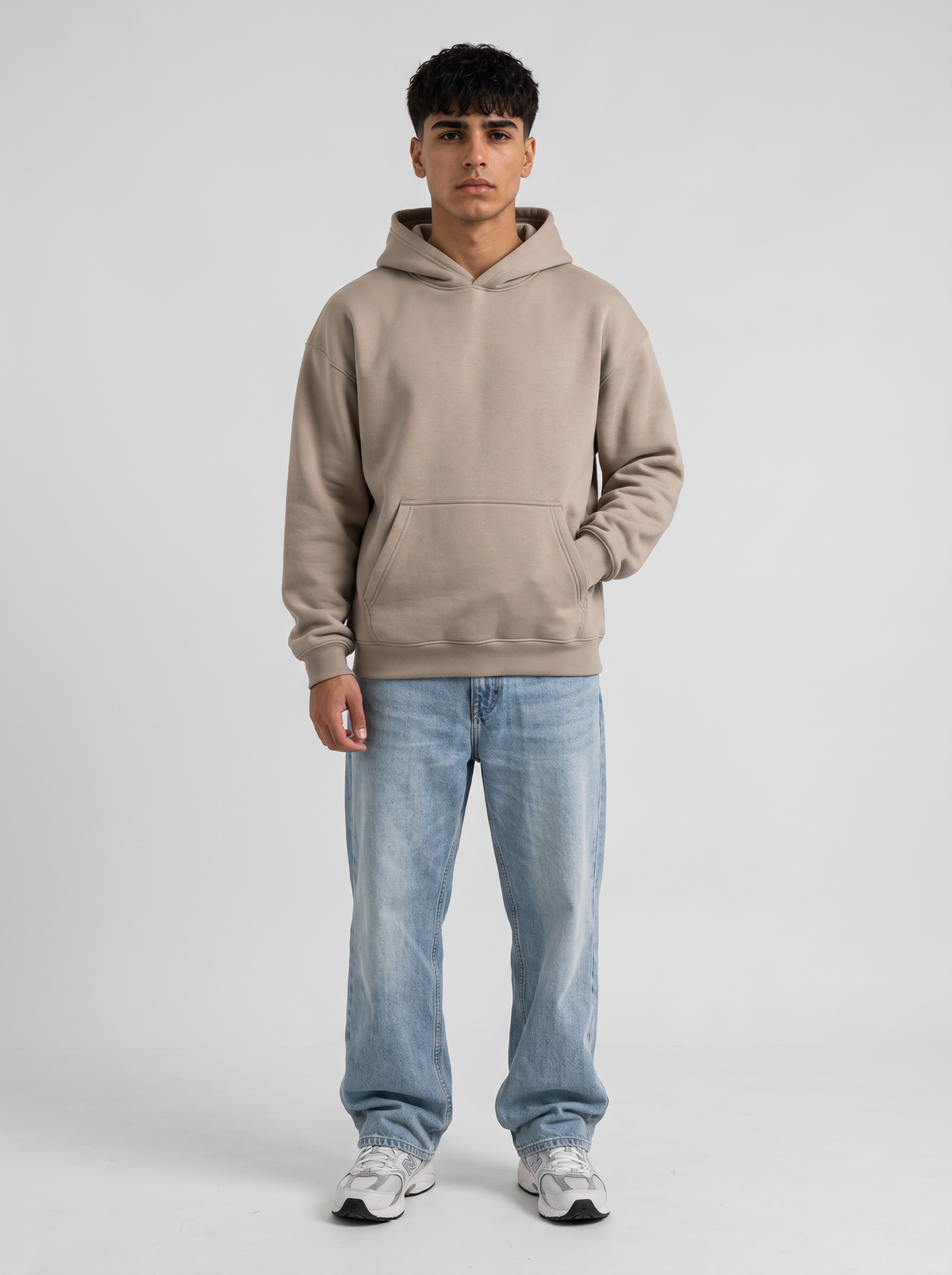 Oversized Hoodie - Beige - Pulse Front Hero