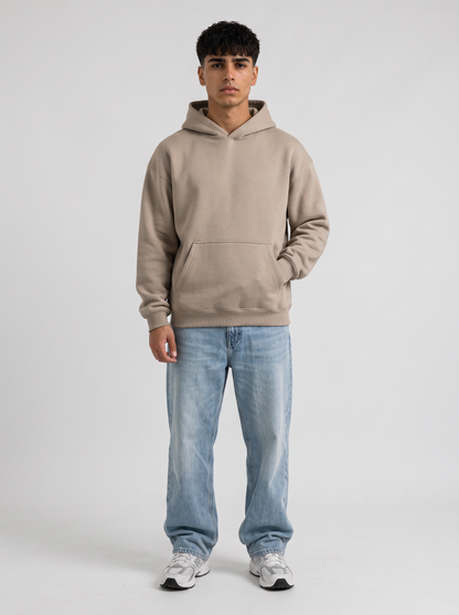 Oversized Hoodie - Beige - Pulse Front Hero