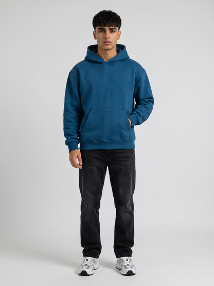 Oversized Hoodie - Blue - Pulse Front Hero