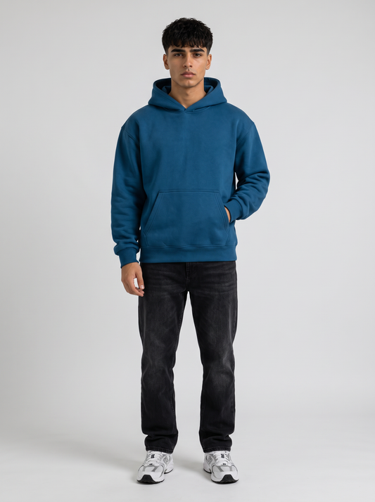 Oversized Hoodie - Blue - Pulse Front Hero