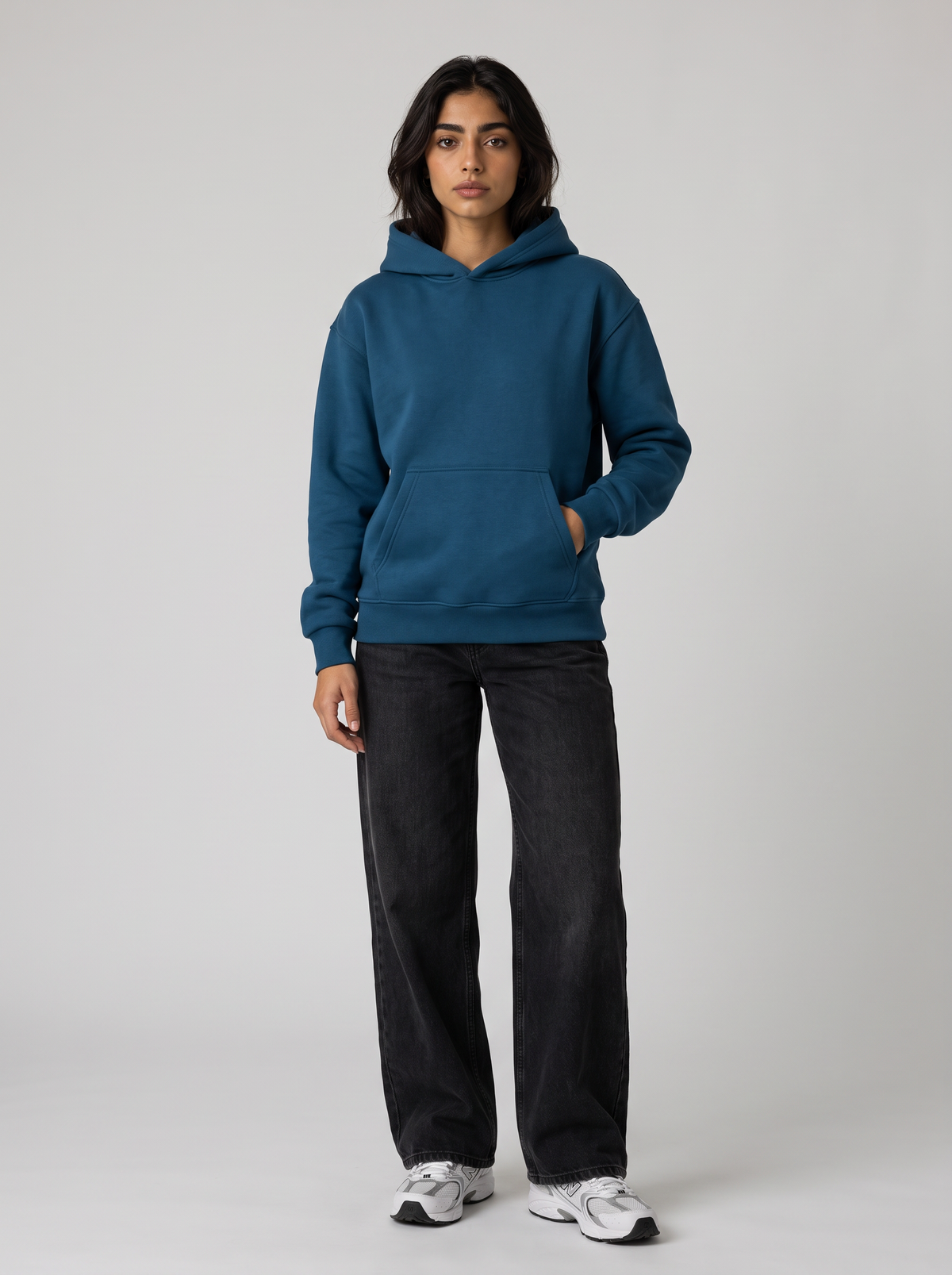 Oversized Hoodie - Blue - Aura Front Hero