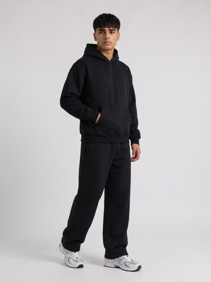 Full Set Oversized Hoodie - Black - Pulse Set 30