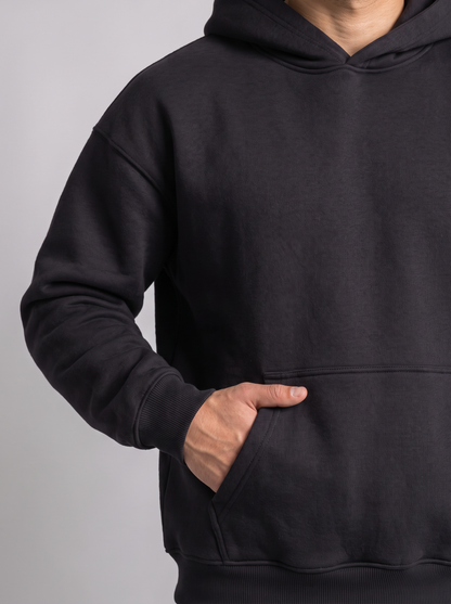Oversized Hoodie - Black - Hero Detail