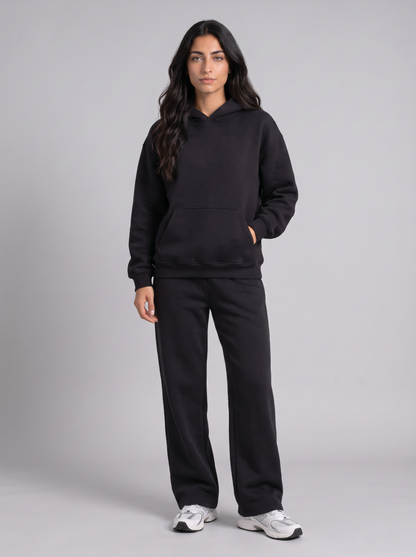 Oversized Hoodie - Black - Muse Set Front