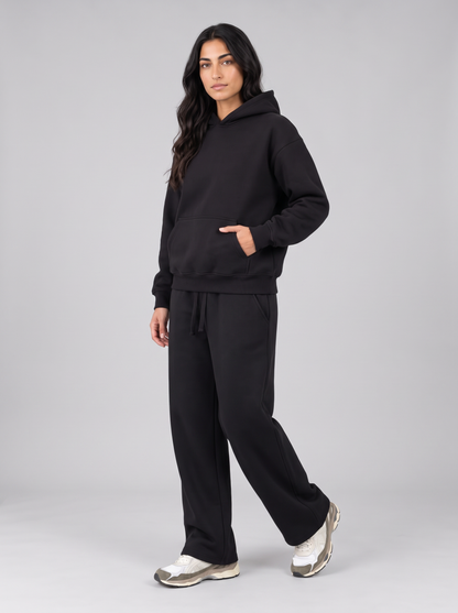 Full Set Oversized Hoodie - Black - Muse Set 30