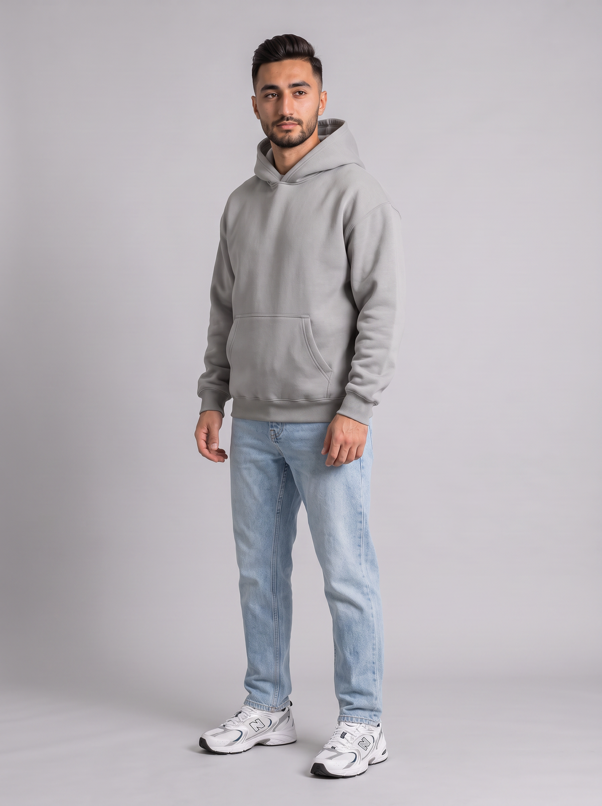 Oversized Hoodie - Grey - Hero 30 Degree
