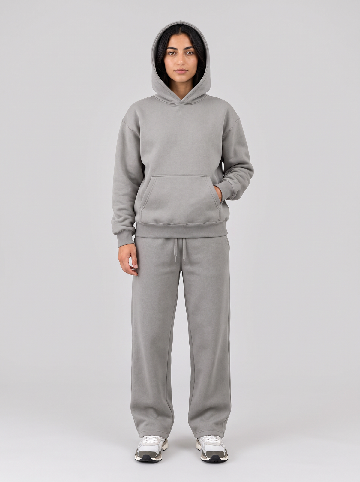 Oversized Hoodie - Grey - Muse Set Front