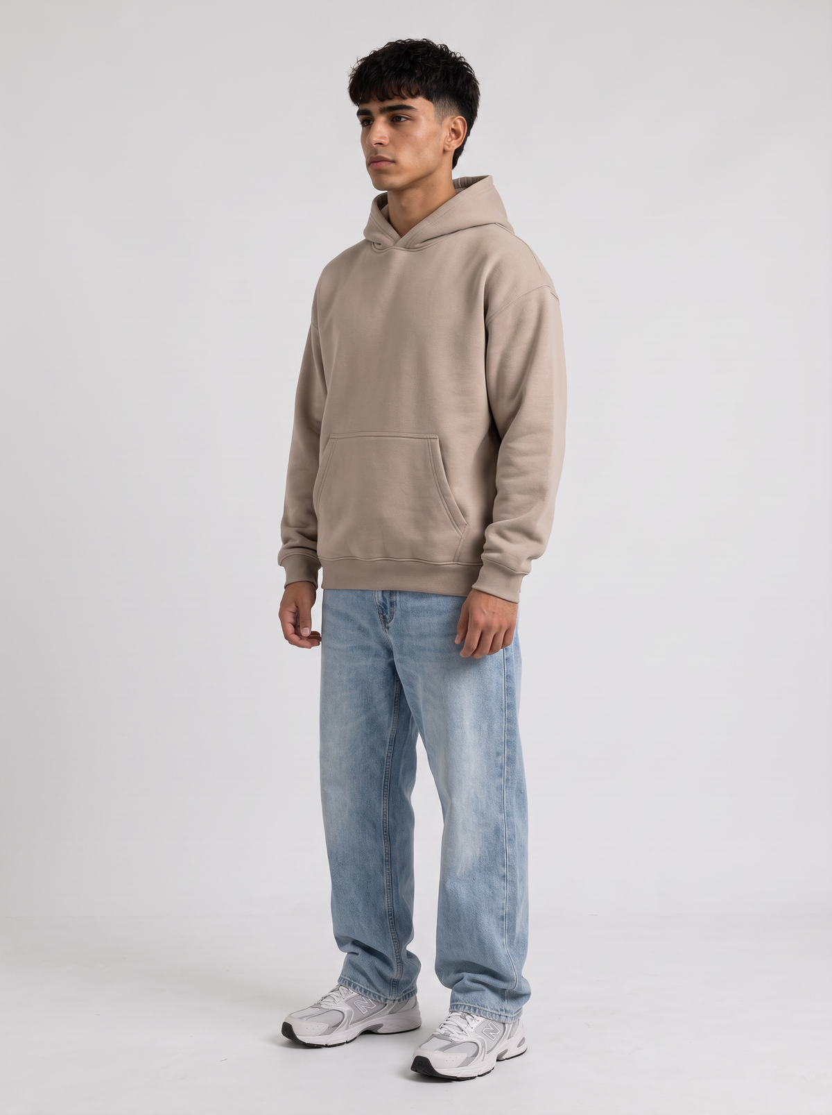 Oversized Hoodie - Beige - Pulse 30 Degree