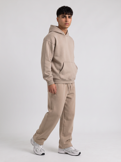 Full Set Oversized Hoodie - Beige - Pulse Set 30