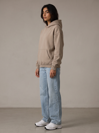 Oversized Hoodie - Beige - Aura 30 Degree