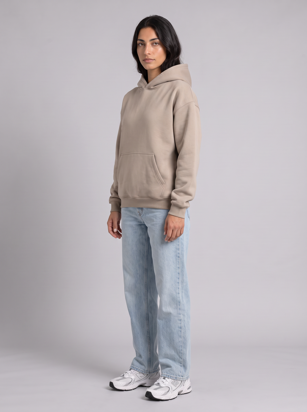 Oversized Hoodie - Beige - Muse 30 Degree