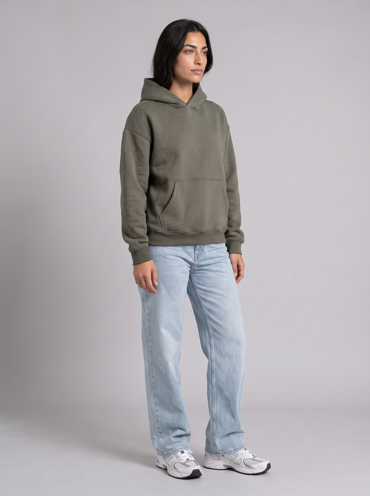 Oversized Hoodie - Olive - Muse 30 Degree