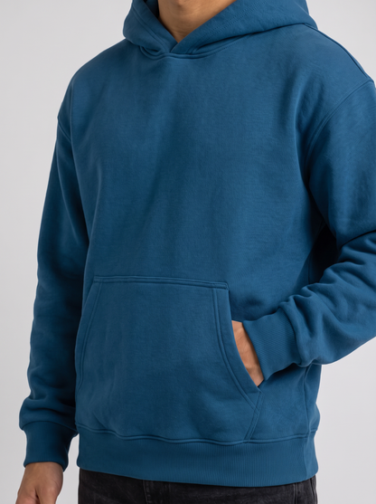Oversized Hoodie - Blue - Pulse Detail
