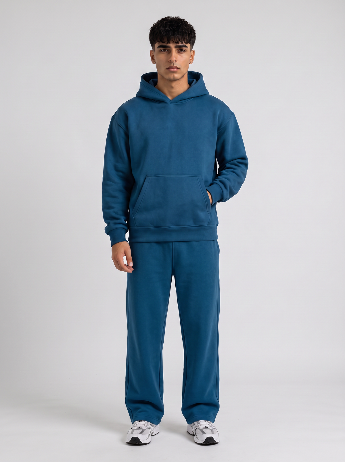 Oversized Hoodie - Blue - Pulse Set Front