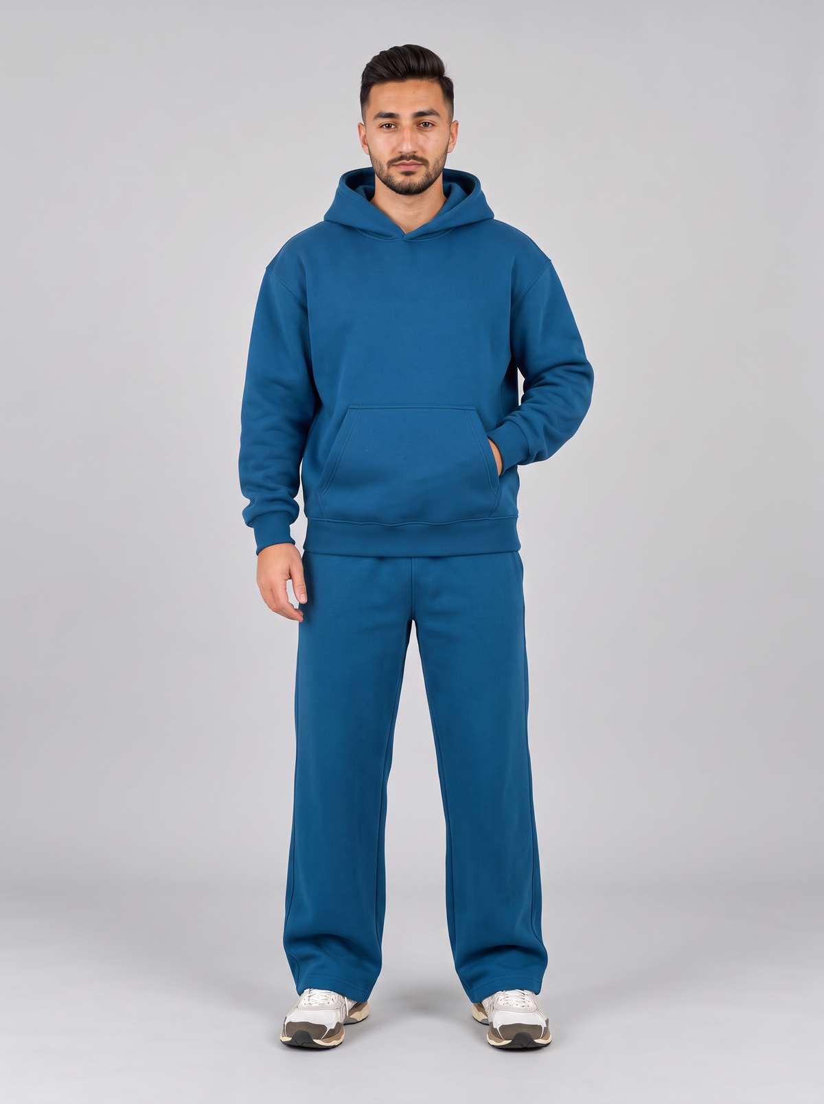 Oversized Hoodie - Blue - Hero Set Front