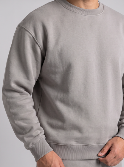 Boxy Crewneck - Grey - Hero Detail