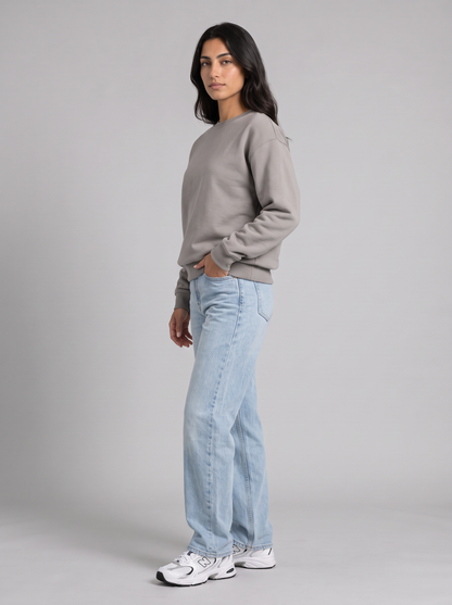 Boxy Crewneck - Grey - Muse 30 Degree