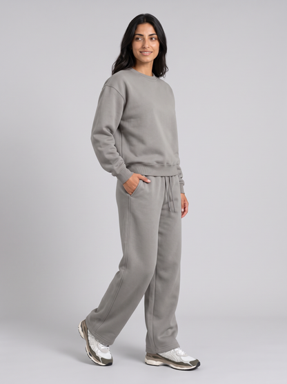 Full Set Boxy Crewneck - Grey - Muse Set 30