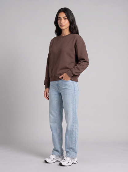 Boxy Crewneck - Brown - Muse 30 Degree