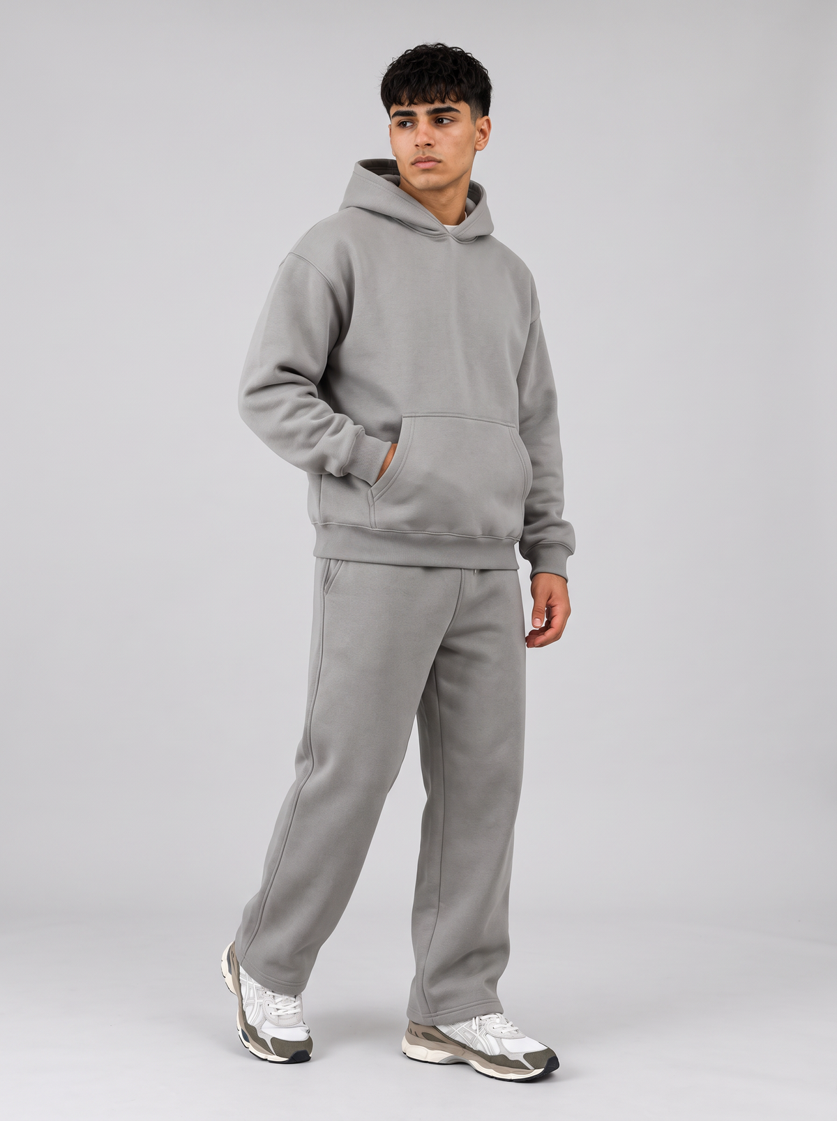 Full Set Oversized Hoodie - Grey - Pulse Set 30