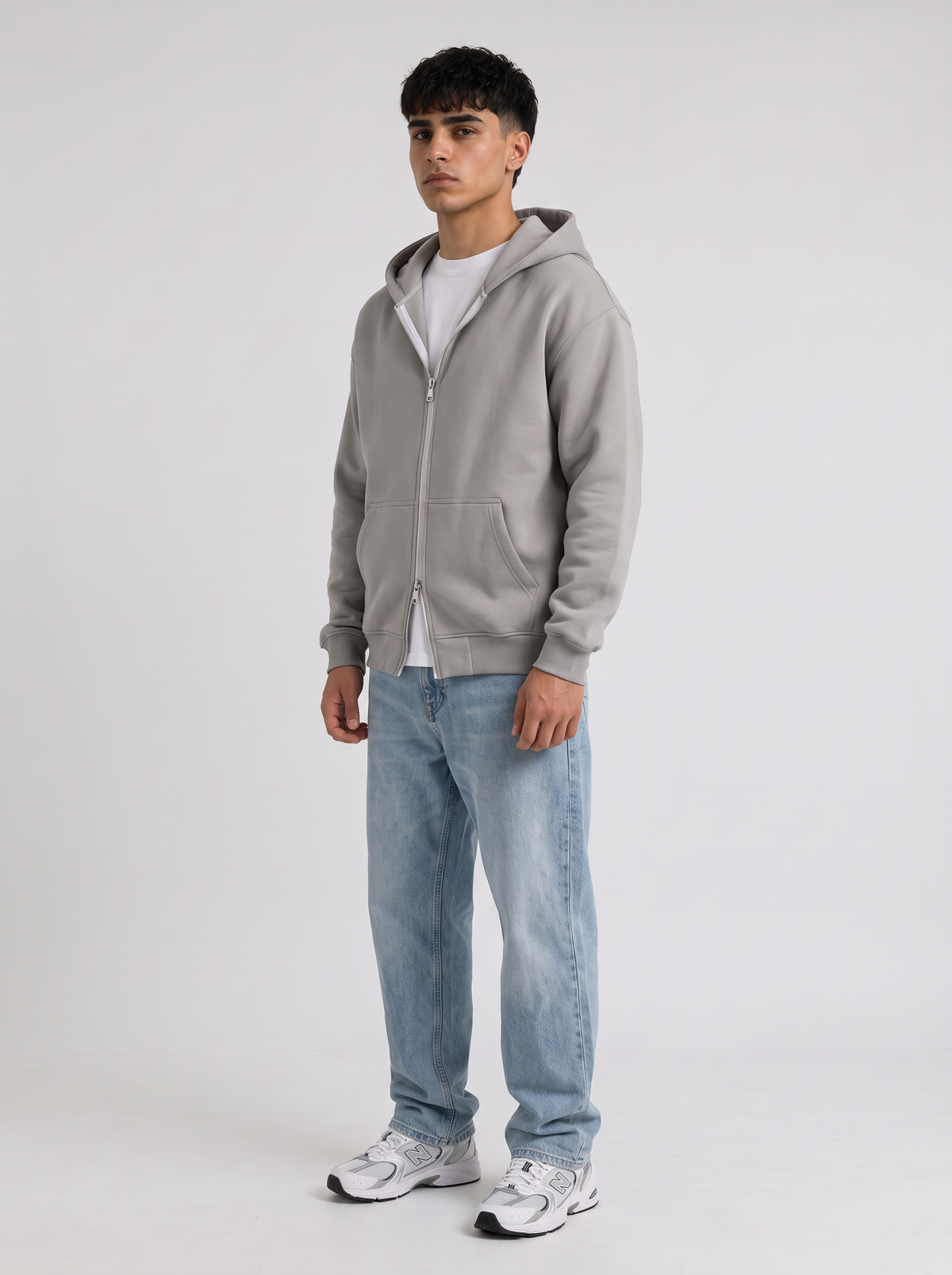 Double Zip Hoodie - Grey - Pulse 30 Degree