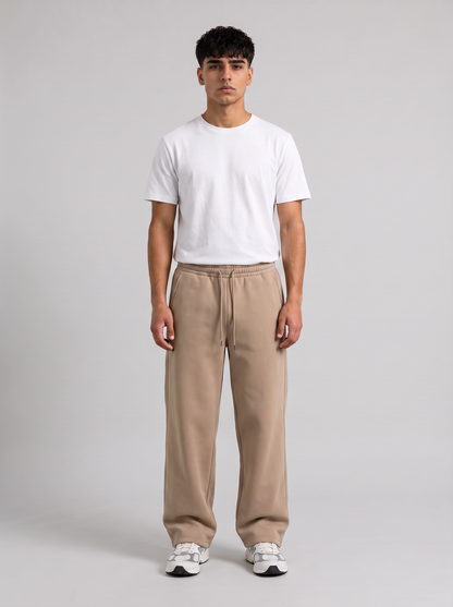 Winter Wide Leg Sweatpants - Beige - Pulse Front Hero