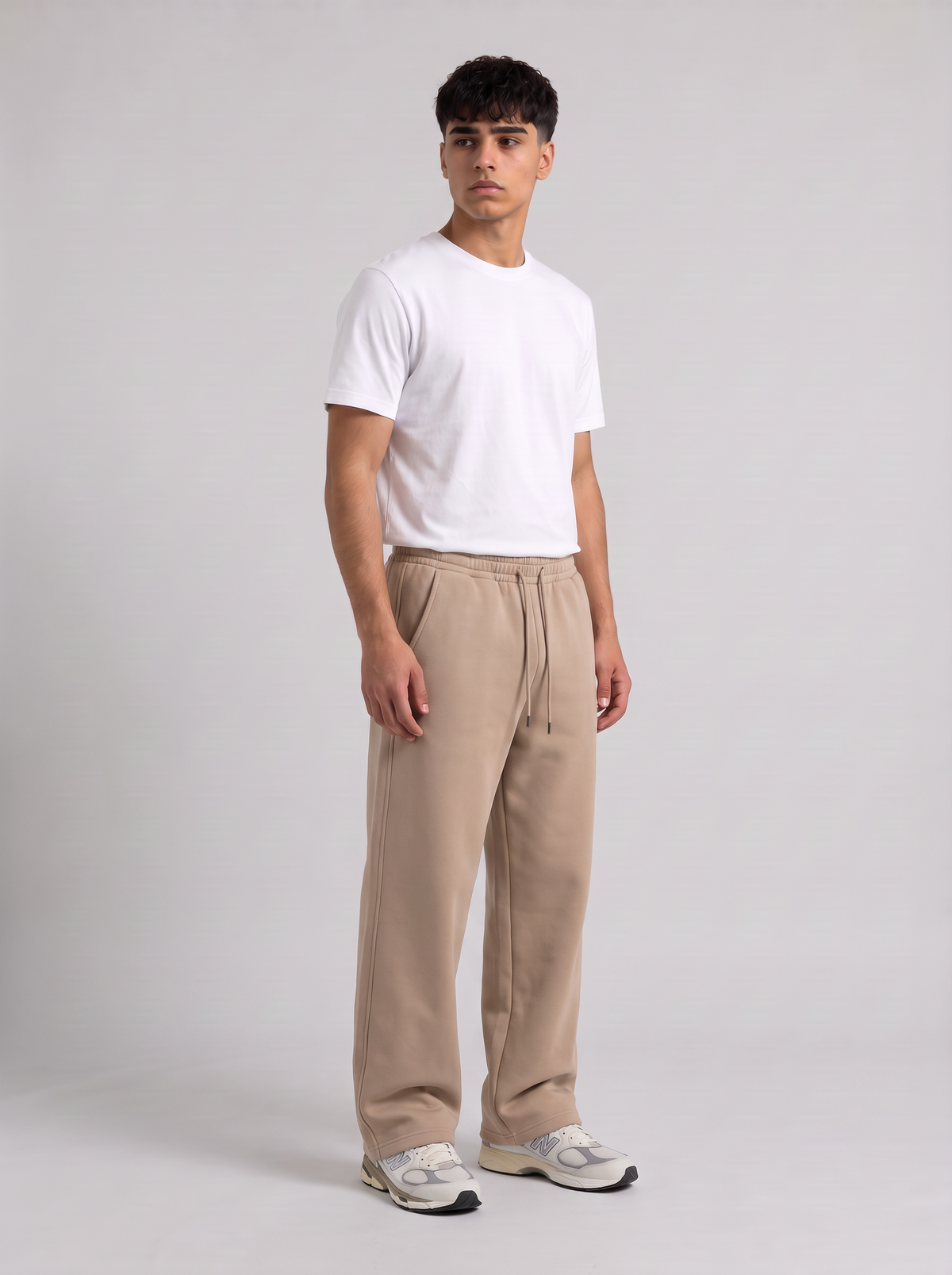 Winter Wide Leg Sweatpants - Beige - Pulse 30 Degree