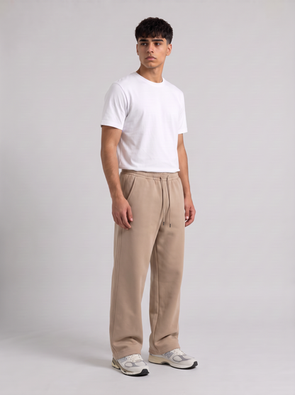 Winter Wide Leg Sweatpants - Beige - Pulse 30 Degree