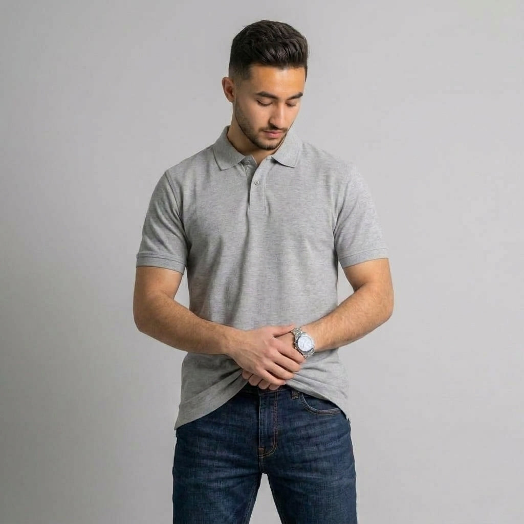 Polo T-shirt Gray
