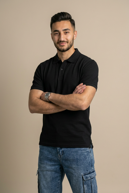 Polo T-shirt Black