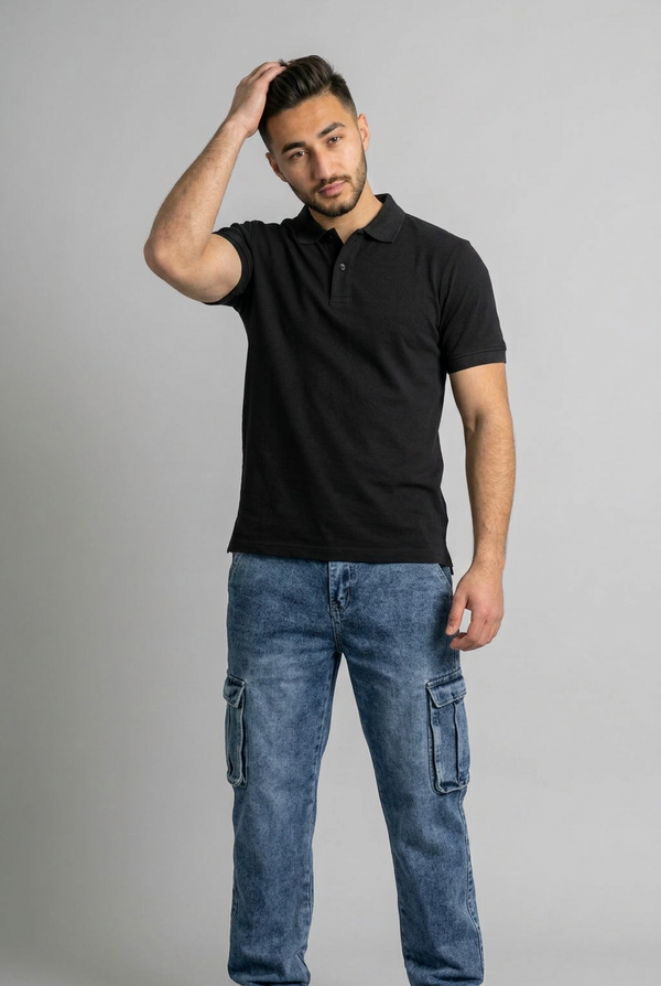 Polo T-shirt Black