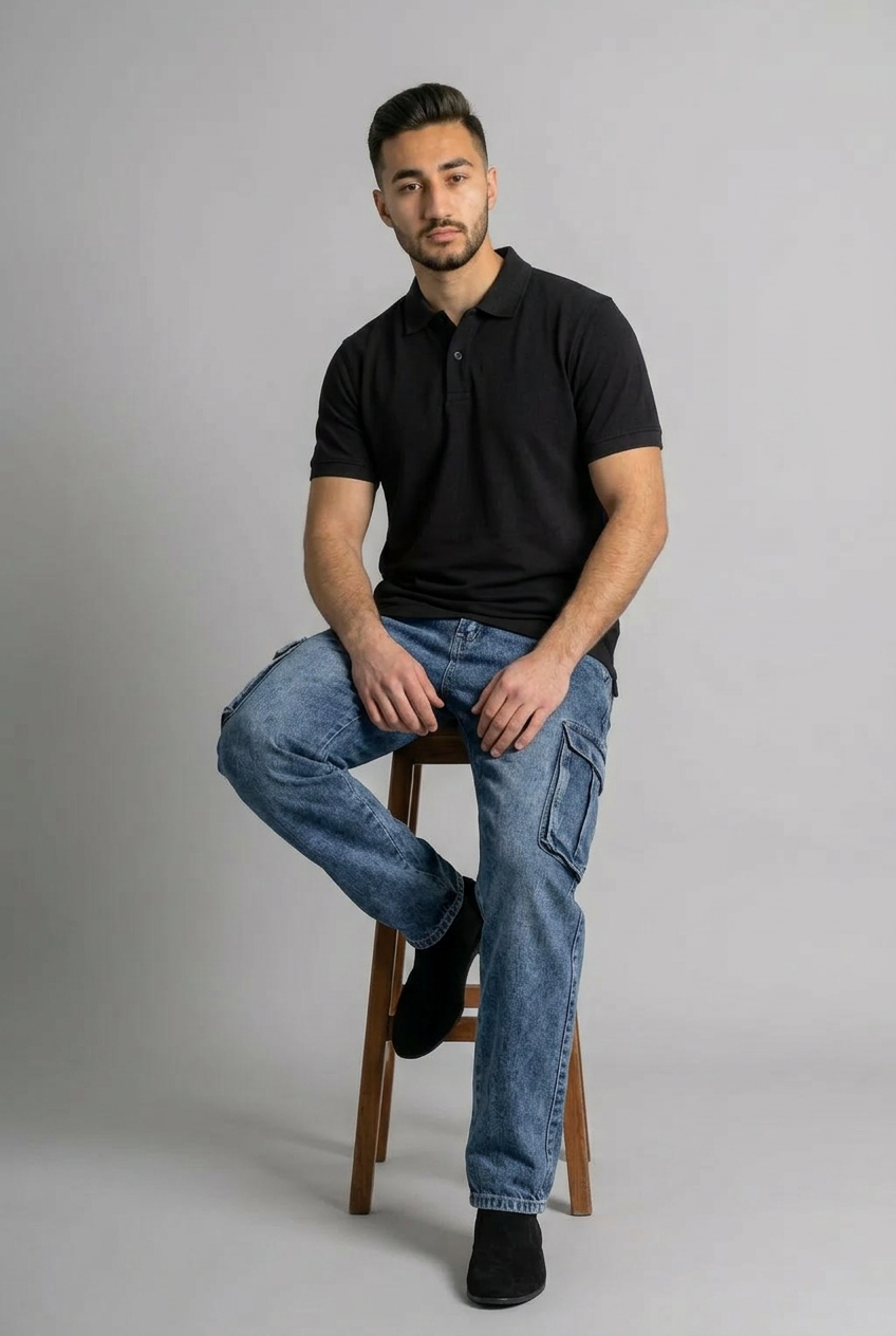 Polo T-shirt Black