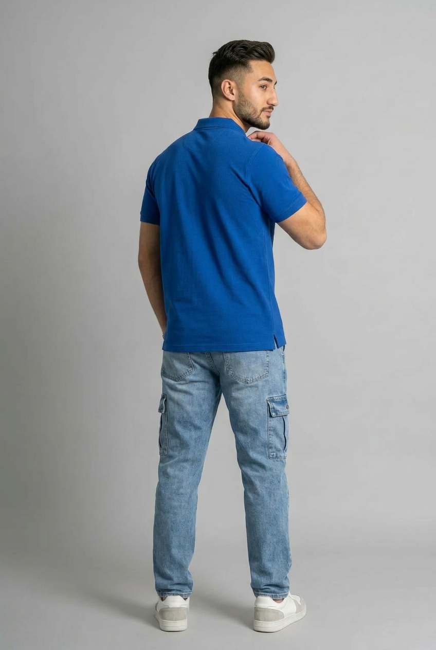 Polo T-shirt - Royal Blue
